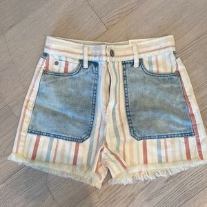 Striped mom short
